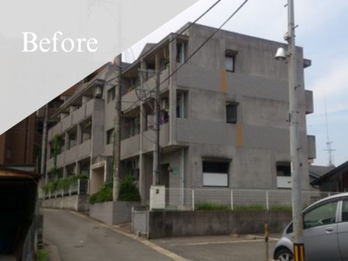福岡市|屋根・外壁塗装[アパート外壁面積約670㎡]H 施工前