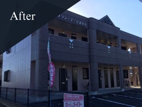 鳥栖市|屋根・外壁塗装[アパート外壁面積約408㎡]H 施工後