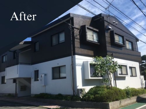 久留米市|屋根・外壁塗装[アパート外壁面積約378㎡]S 施工後