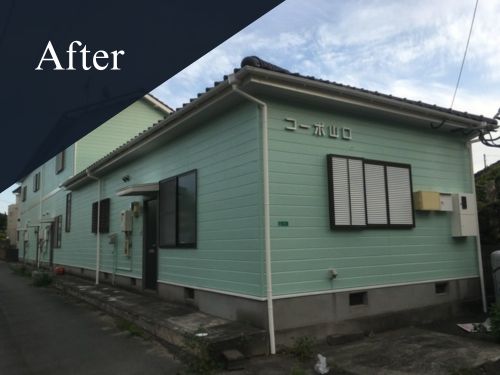 久留米市|外壁塗装[アパート外壁面積約424㎡]Y 施工後