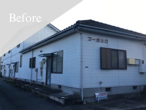 久留米市|外壁塗装[アパート外壁面積約424㎡]Y 施工前