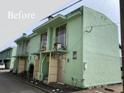 久留米市|外壁塗装[アパート外壁面積約㎡]O 施工前