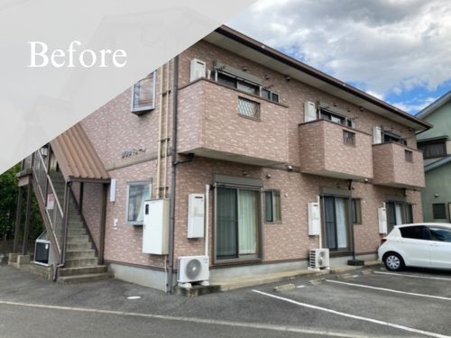 久留米市|屋根・外壁塗装[アパート外壁面積約331㎡]N 施工前