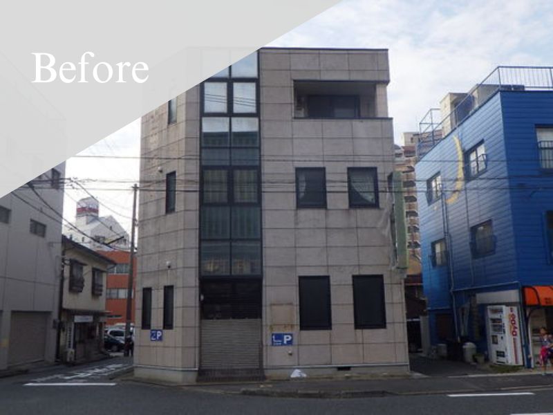 北九州市|外壁塗装[ビル外壁面積約810㎡]Ｔ 施工前