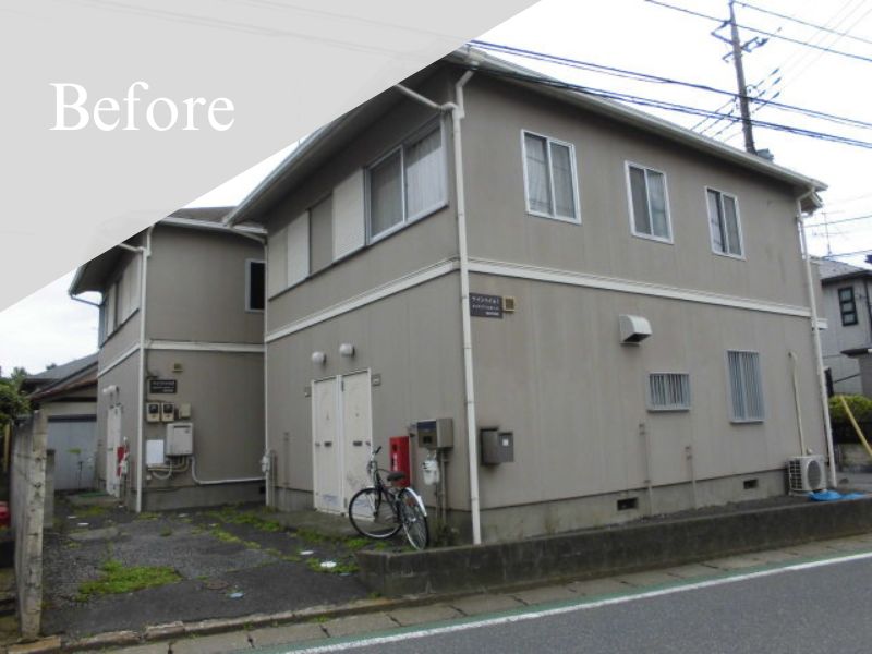 流山市|屋根・外壁塗装[アパート外壁面積約152㎡]K 施工前
