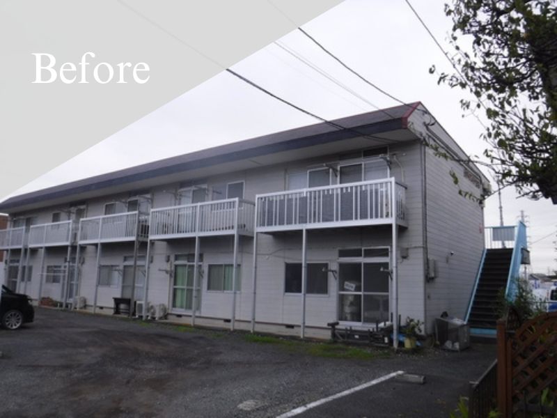 相模原市|屋根・外壁塗装[アパート外壁面積約340㎡]Ｔ 施工前