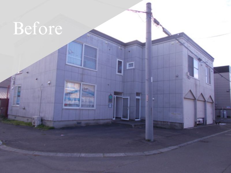 札幌市|屋根・外壁塗装[アパート外壁面積約277㎡]N 施工前