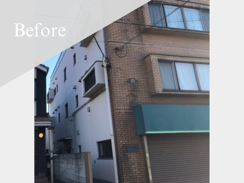 船橋市|屋根・外壁塗装[マンション外壁面積約427㎡]K 施工前
