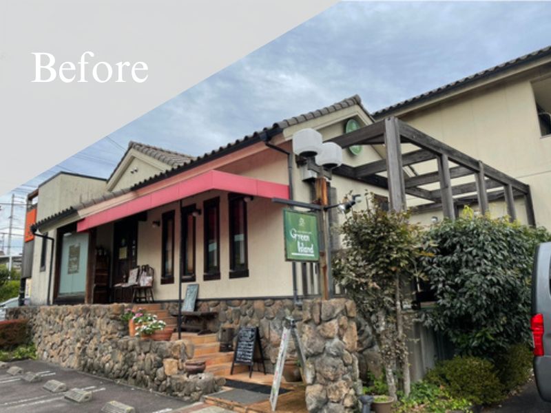 可児市|外壁塗装[店舗外壁面積約193㎡]M 施工前